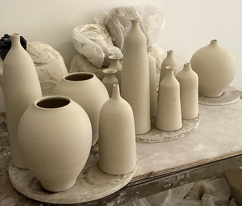 Dégourdi ou biscuit, Dominique Pouet, Poterie du Logis à Parthenay, atelier d'artistes